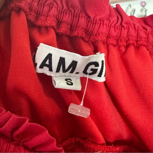 I.am.Gia top milkmaid corset red tie up ribbon π bow sexy cute frilly naomi - Picture 3 of 4